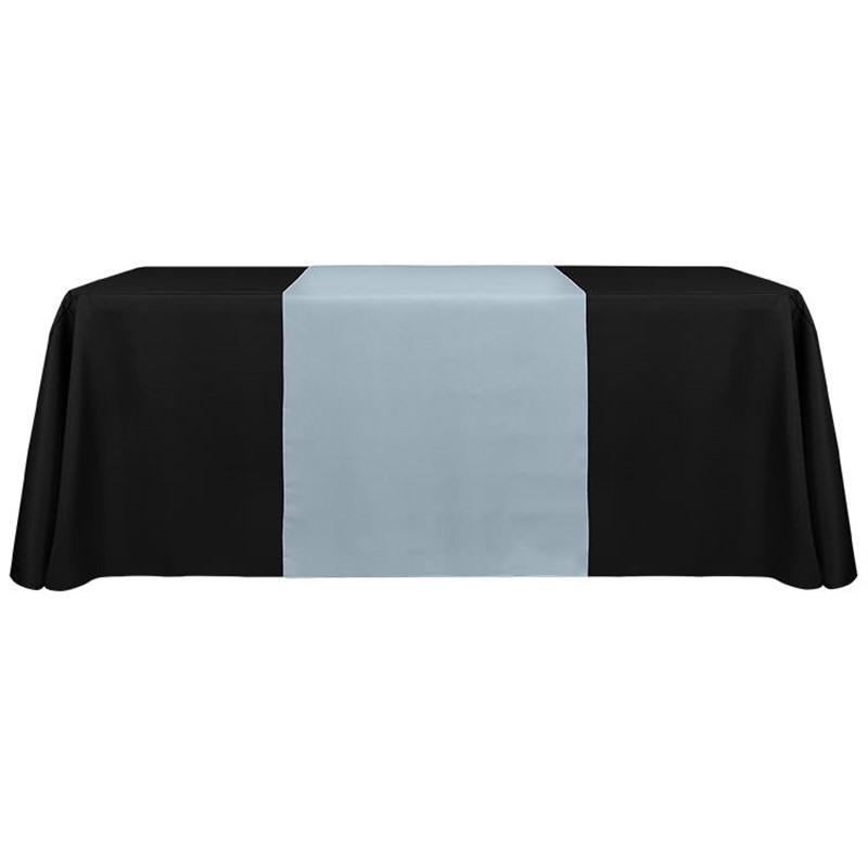 30 inches x 60 inches polyester wedding table runner.