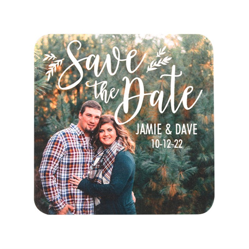 Photo Save the Date Coasters