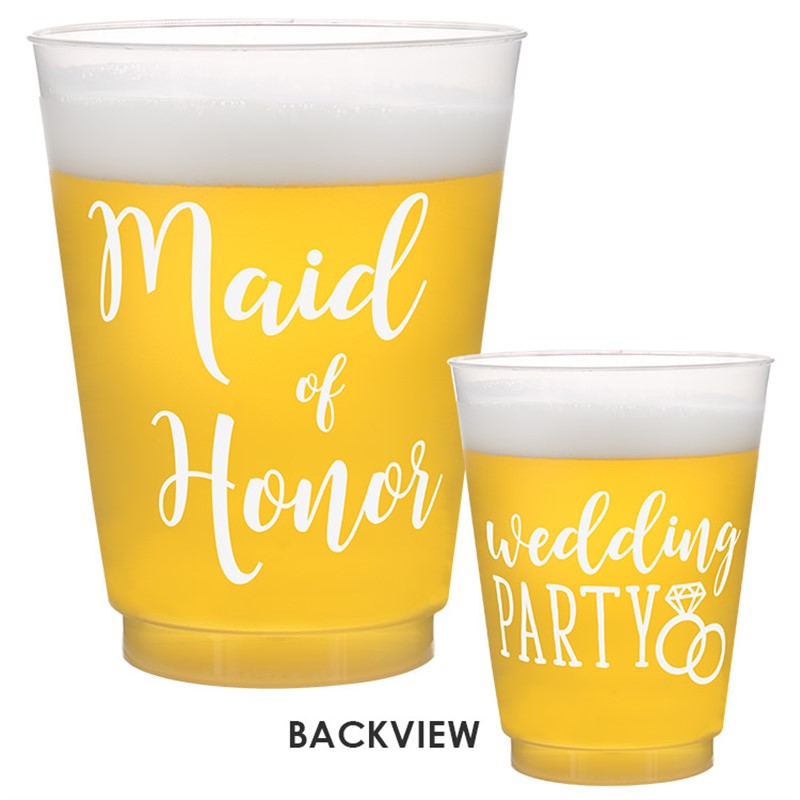 Maid of Honor Frosted Wedding Party Cup