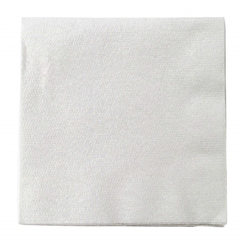 Heavyweight single ply tissue linen-like wedding cocktail napkin.