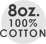8 oz. 100% cotton