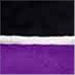 Black with Purple and White