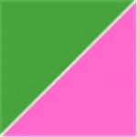 Green with Transparent Pink