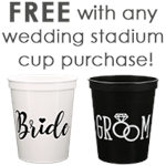 free bride and groom cups