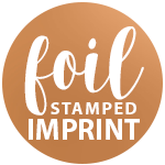 Foil stamped imprint