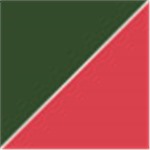 Dark Green with Transparent Red