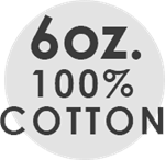 6 oz. 100% cotton
