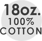 18 oz. 100% Cotton