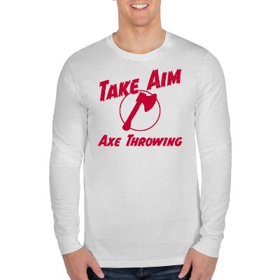 White long sleeve t-shirt with logo.