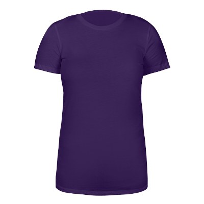 Team purple blank short sleeve t-shirt.