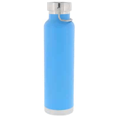 Copper blue water bottle blank in 22 ounces.