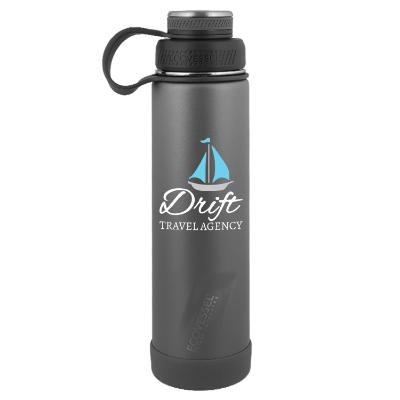 Stainless black bottle with full color imprint.