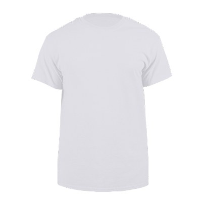 Blank white cotton t shirt.