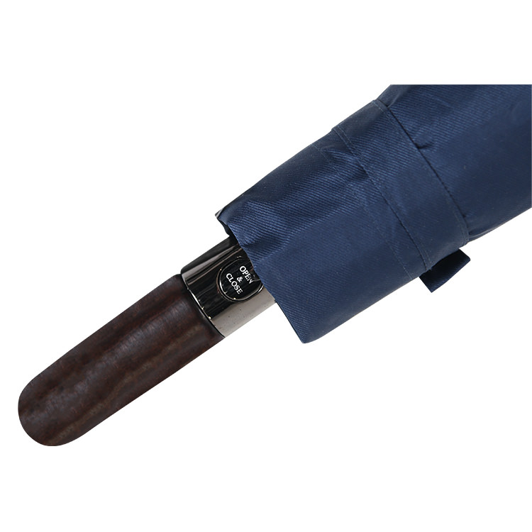 46" shedrain vented wooden compact umbrella