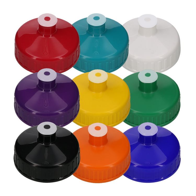 Plastic water bottle blank with push pull lid in 20 ounces.