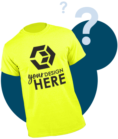Custom high visibility shirts safety yellow short-sleeve t-shirt with black imprint