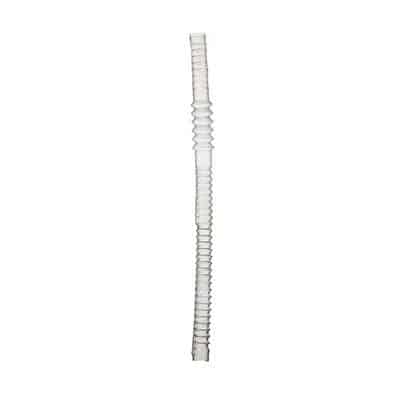 Plastic frosted whistle straw in 7 inch length.