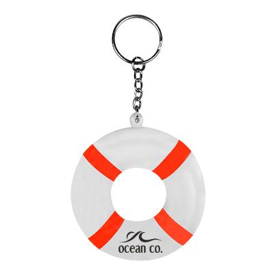 Lifesaver keychain with custom imprint.