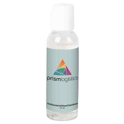 Plastic 2 ounce hand sanitizer gel branded with your logo.