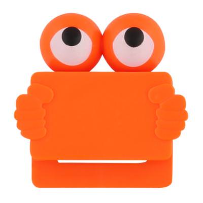 Plastic orange cam-covering creature blank.