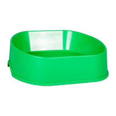 Green happy dog pet bowl blank.