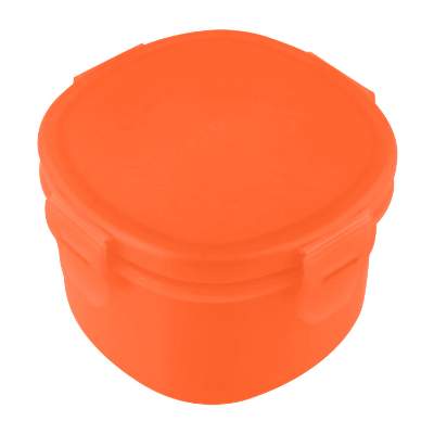 Translucent orange snack-in container blank.