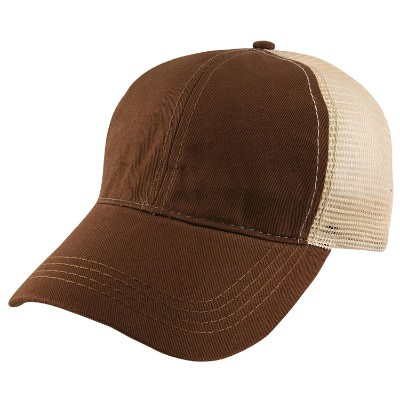 Blank brown with khaki ball cap.