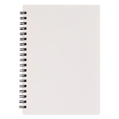 70 page white notebook.