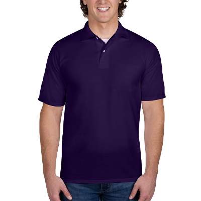 Blank purple spotshield jersey polo