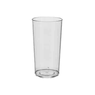 Acrylic clear beer glass blank in 10 ounces.