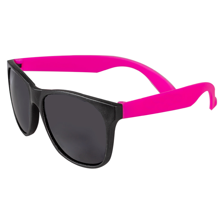 Blank contrasting black frame sunglasses
