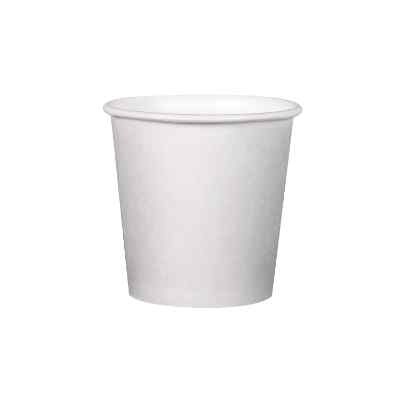 White paper cup blank in 4 ounces.