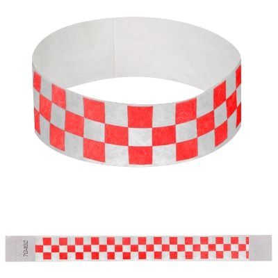 Blank paper wristband available in bulk.