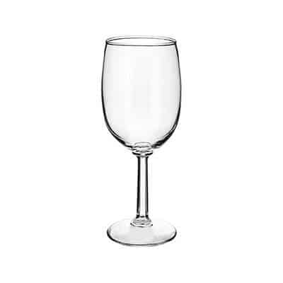 Glass clear wine glass blank in 6.5 ounces.