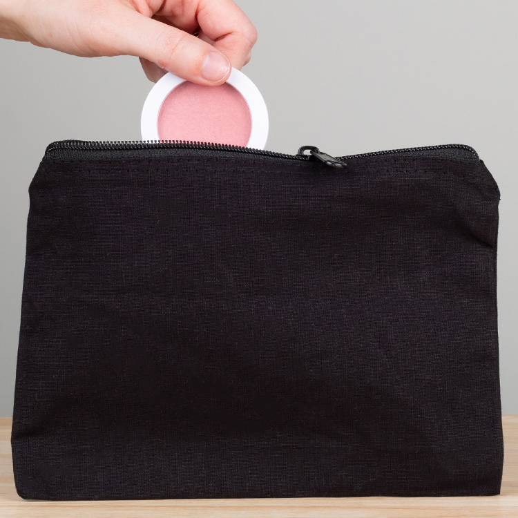 Cotton canvas travel pouch blank.