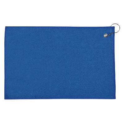 Golf towel with blank grommet clip.