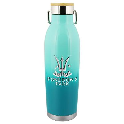 Mint stainless bottle with engraved logo.