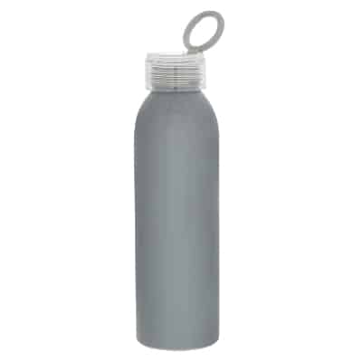Aluminum gray water bottle blank in 22 ounces.