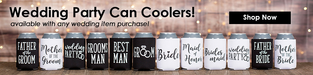 Wedding Party Can Coolers