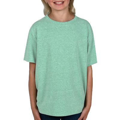 Plain youth tri-blend short-sleeve t-shirt.