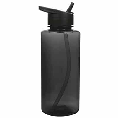 Tritan smoke water bottle blank with flip straw lid in 36 ounces.
