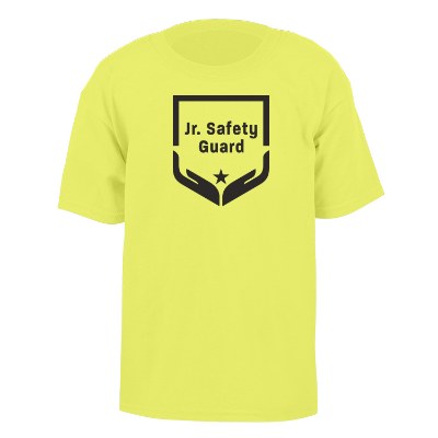 Safety green customizable youth short sleeve t-shirt.