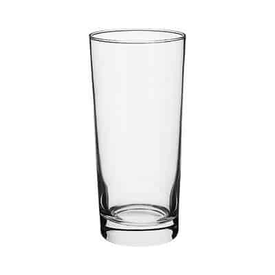 Glass clear whiskey glass blank in 15 ounces.