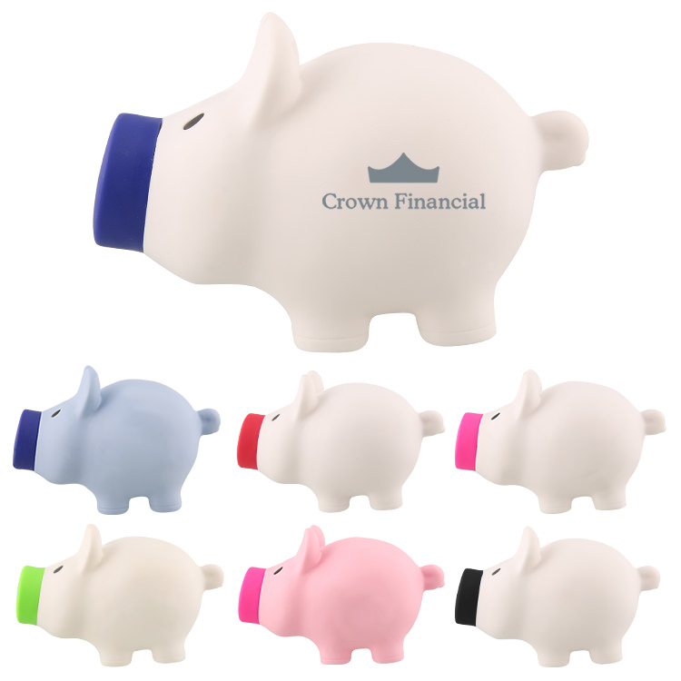 Payday piggy bank with custom imprint. 