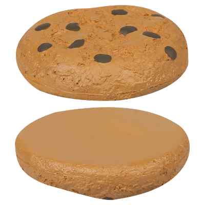 Foam chocolate chip cookie stress ball blank.
