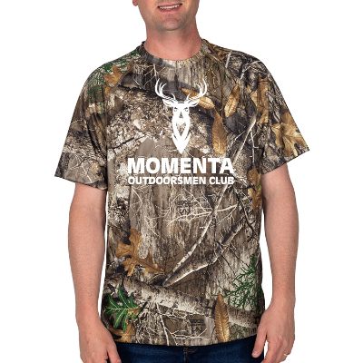 RealTree edge personalized t-shirt with logo.