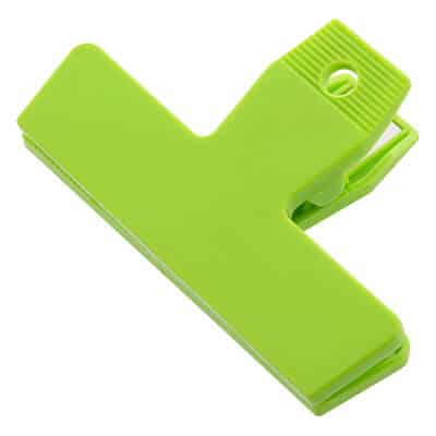 Ploystyrene lime green chip clip blank.