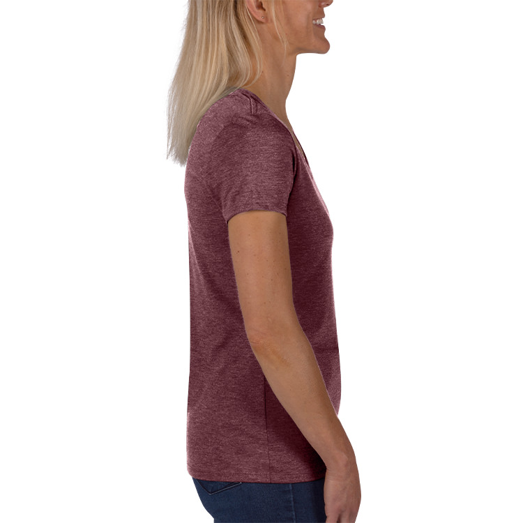 Custom Women's Tri V-Neck T-Shirt