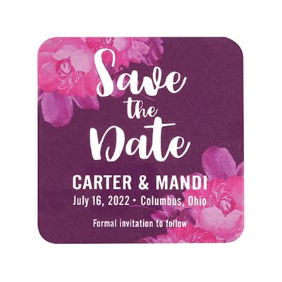 save the date coasters TWCST401