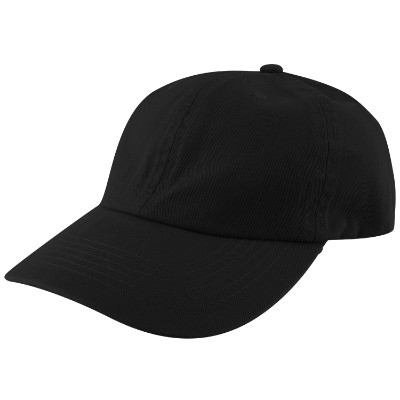 Blank black ball cap.
